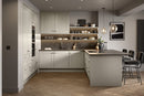 Bella Buxton kitchen door in Supermatt Oatmeal/Taupe Grey finish
