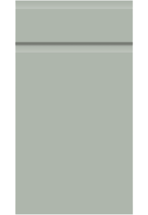 Rectangular light gray envelope on a white background