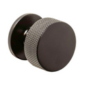 Knurled Knob Kitchen Handle | Matt Black