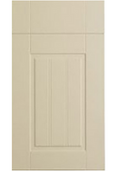 Beige cabinet door with a subtle pattern on a white background