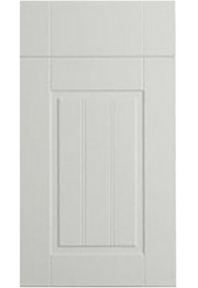 White cabinet door with a subtle pattern on a white background