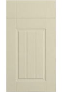 Beige cabinet door with a subtle pattern on a white background