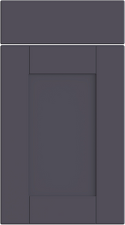 Supermatt Indigo Blue classic shaker style cabinet door