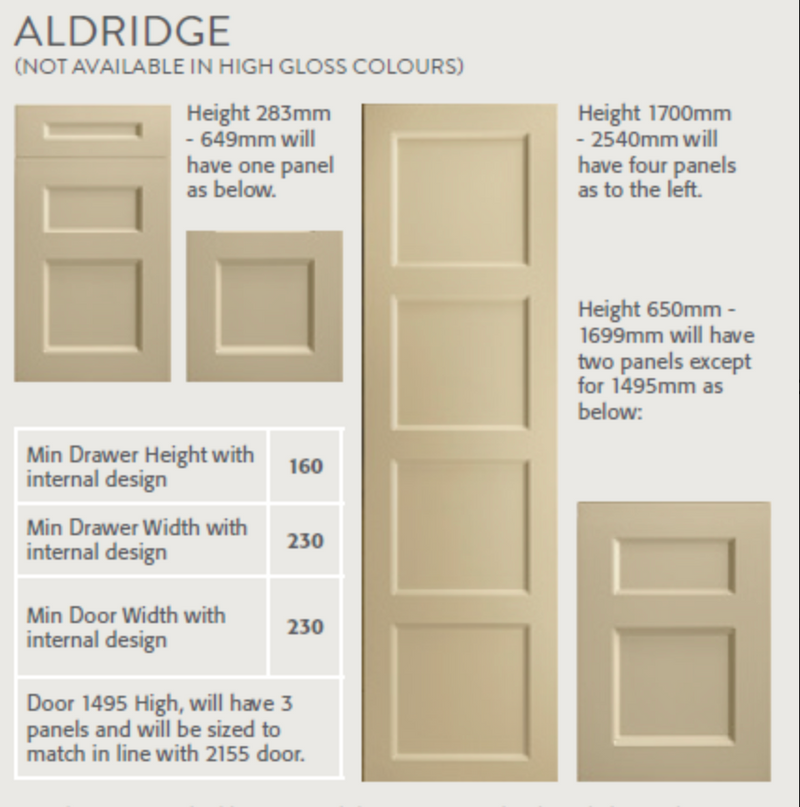 Aldridge Doors | Supermatt Alabaster