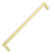 Square D Kitchen 328 Handle | Brushed Brass