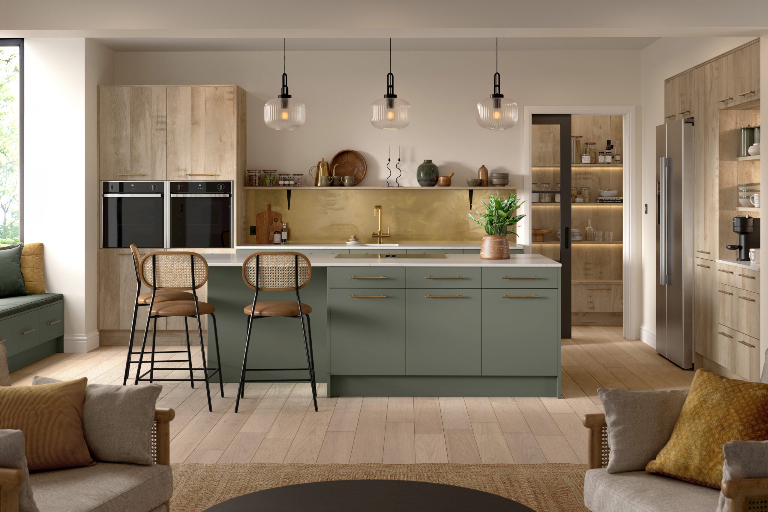 Valore Slab Door | Natural Chalet Oak