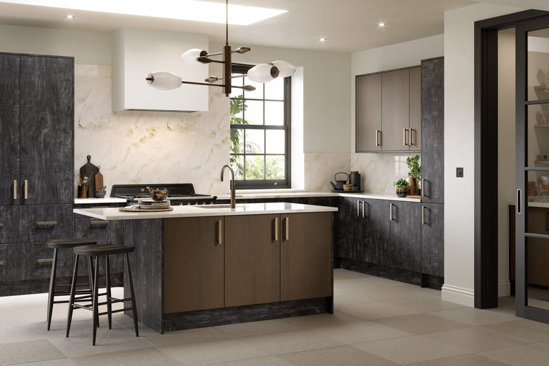 Valore Slab Door | Tigerwood Nero