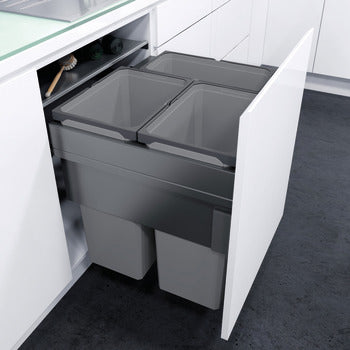 Pull Out Waste Bin | 600mm | Lava Grey