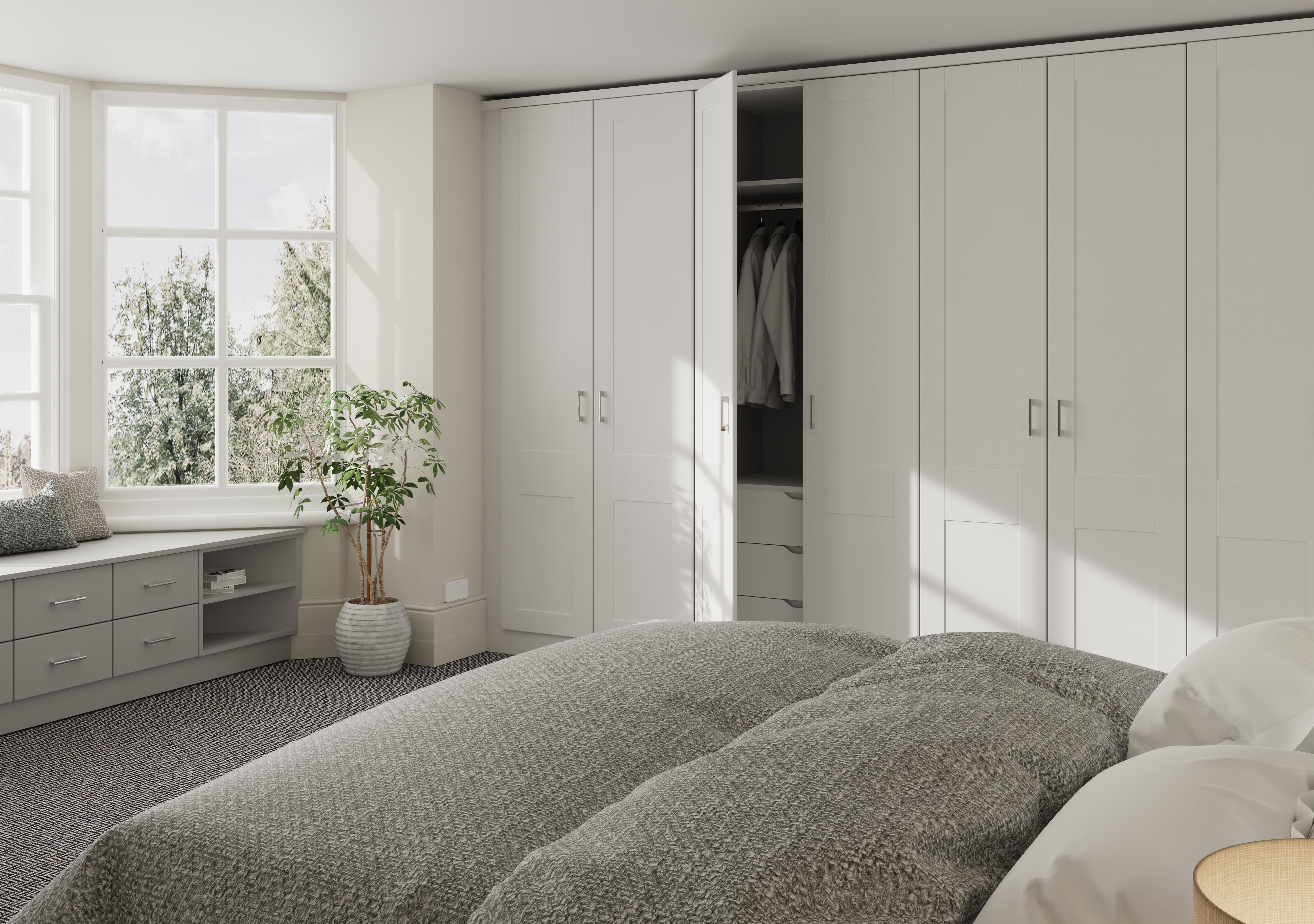 Classic Shaker Kitchen Doors | Supermatt Alabaster
