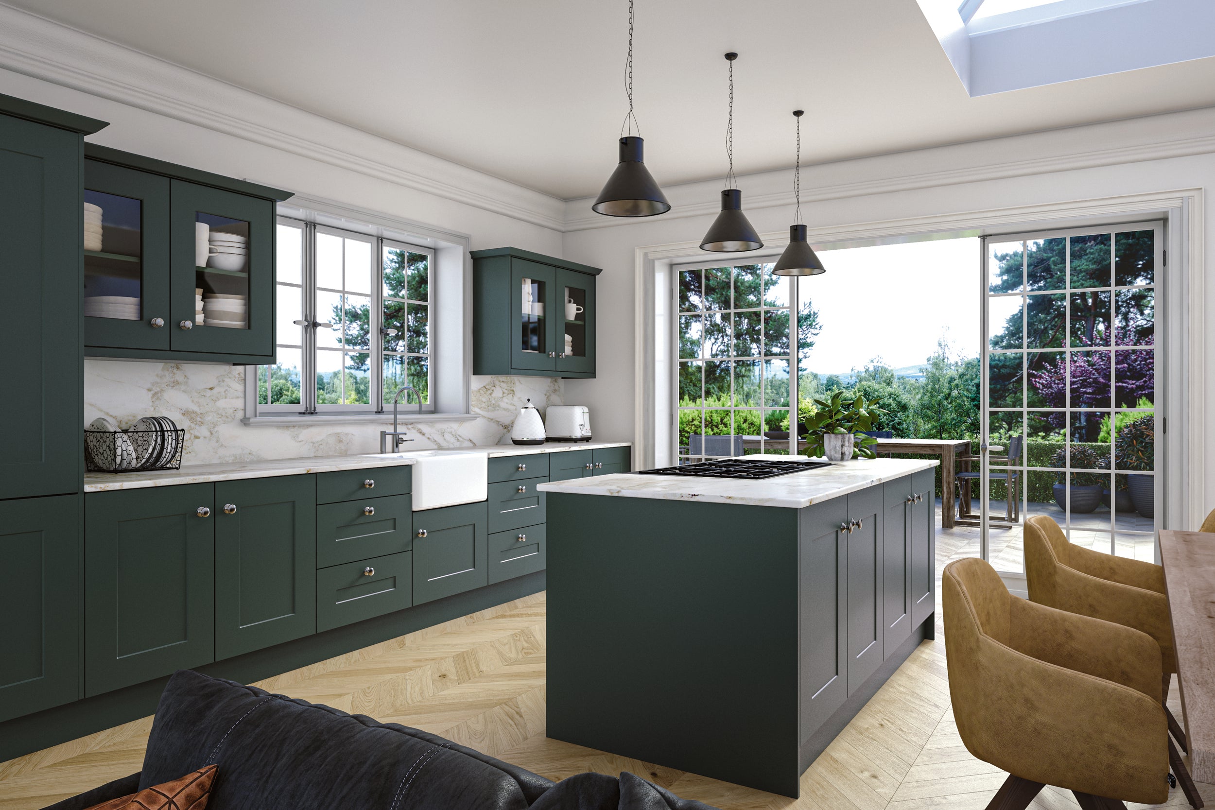 Carrick Kitchen Doors | Supermatt Alabaster