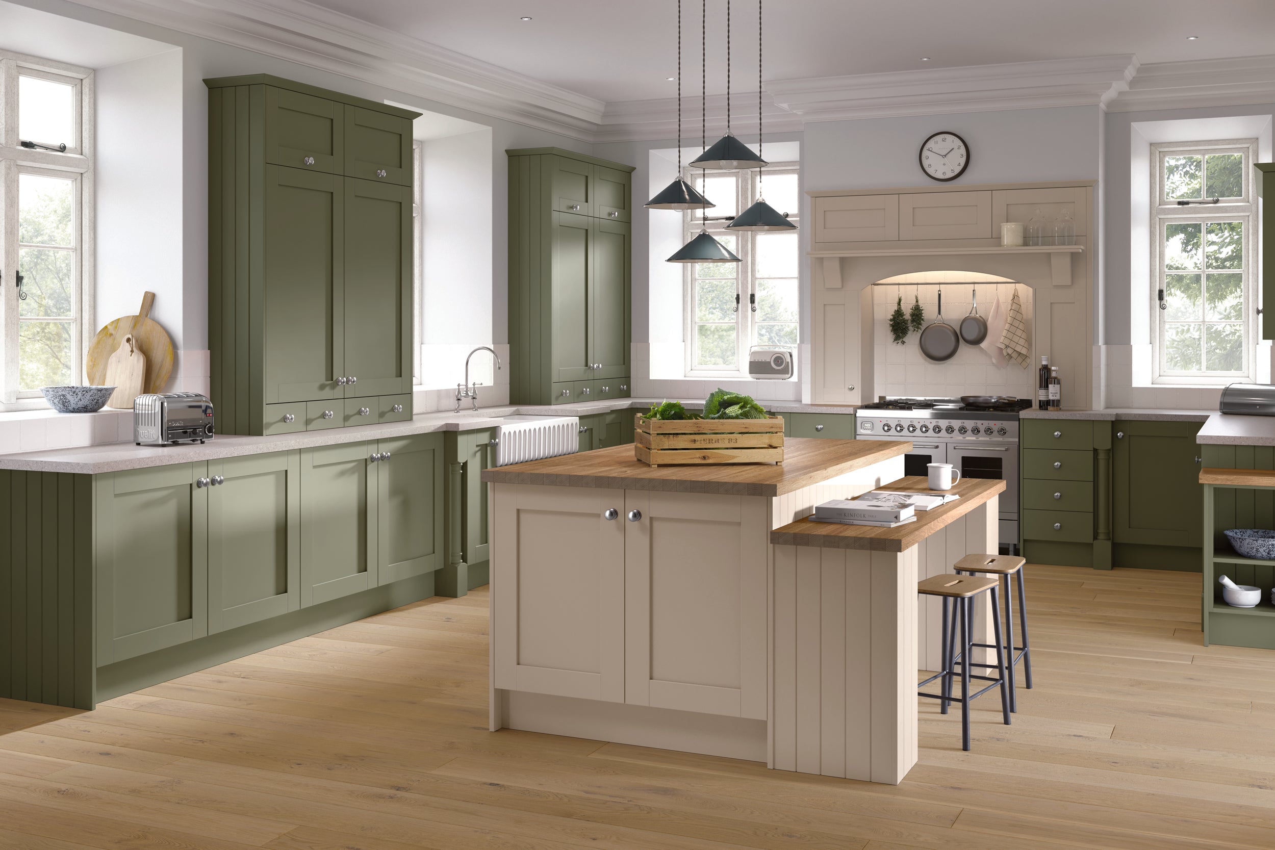 Classic Shaker Kitchen Doors | Matt Ivory