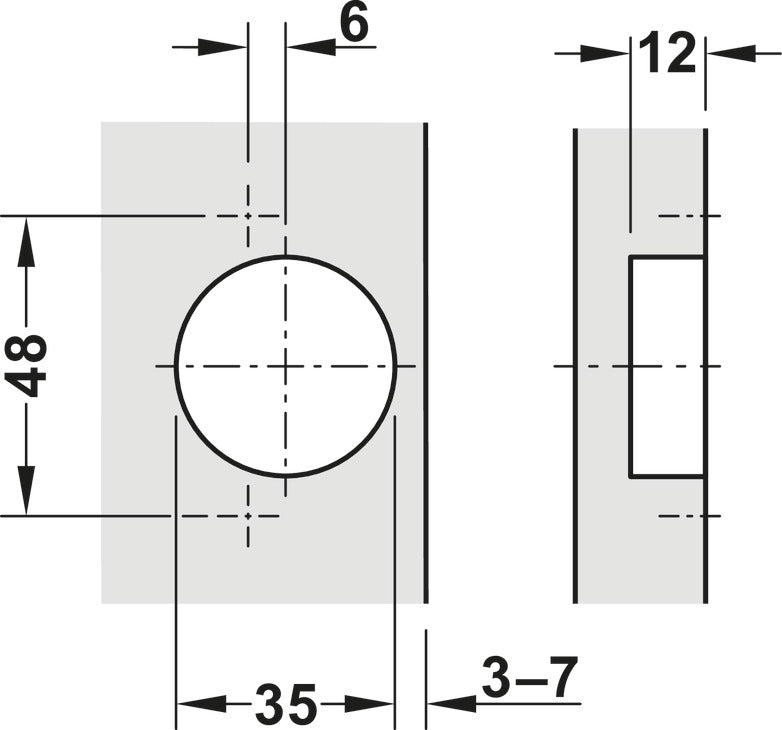 Metalla 540 - 110 Degree Soft Close Hinge & Plate