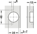 Metalla 540 - 110 Degree Soft Close Hinge & Plate