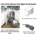 1000 Corner Base Pull Out RH  | Anthracite