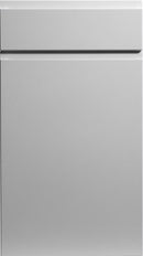 A simple yet elegant matt porcelain white cabinet door with a closed design.