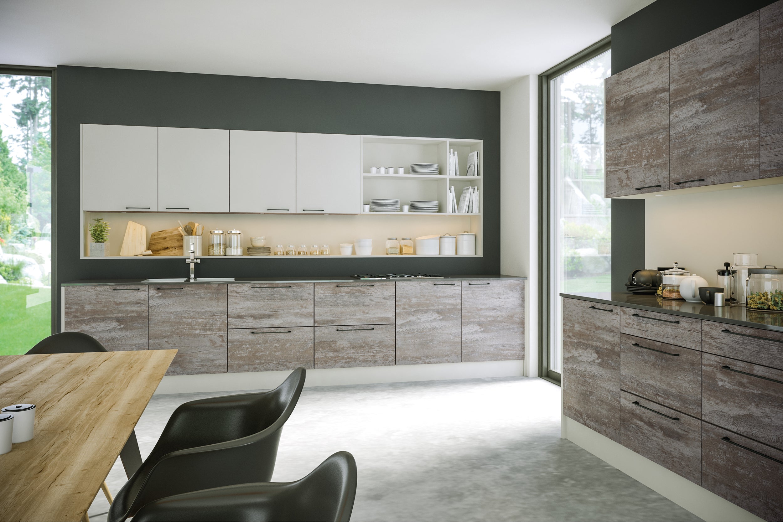 Valore Slab Door | Matt Light Grey