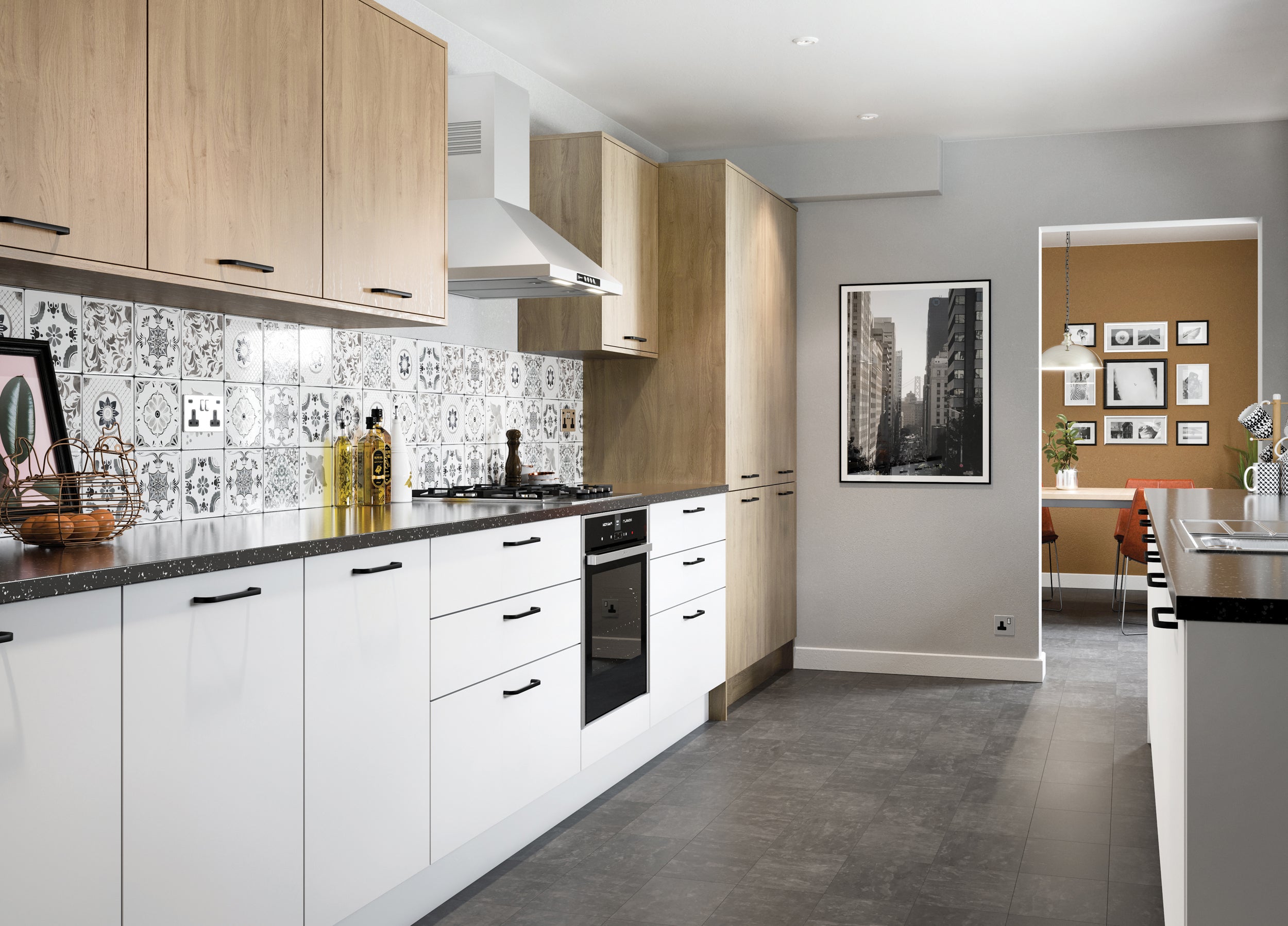 Valore Slab Door | Matt Snow White