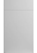 A simple image showing a single white, matte porcelain door with a flat slab design.