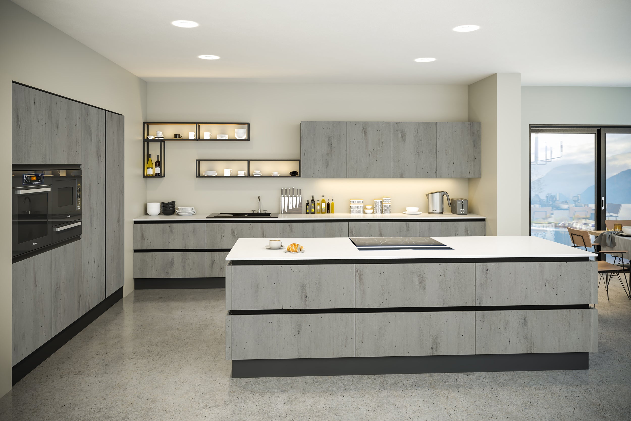 Venice Kitchen Doors | Supermatt Misty Blue