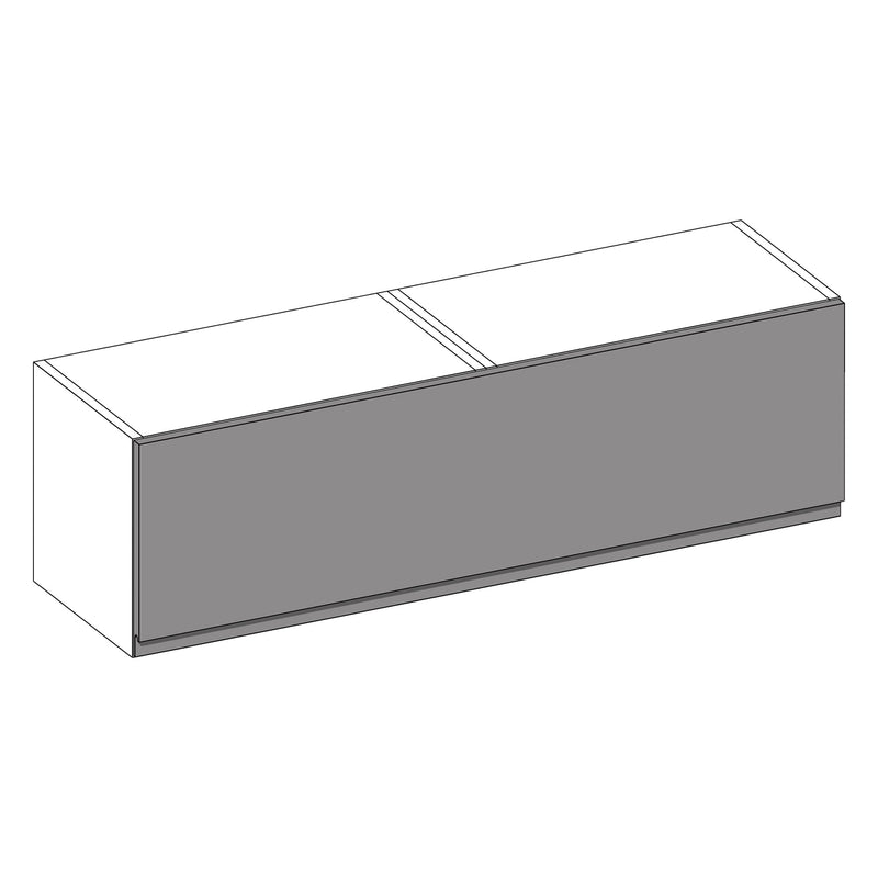 Jayline Supergloss White | Light Grey Bridging Wall Cabinet | 1200mm (MTO)