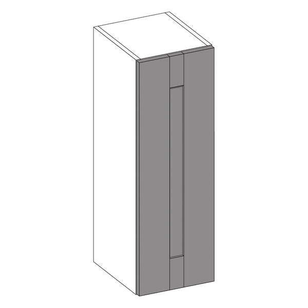 Wilton Oakgrain Light Grey | Anthracite Tall Wall Cabinet | 300mm