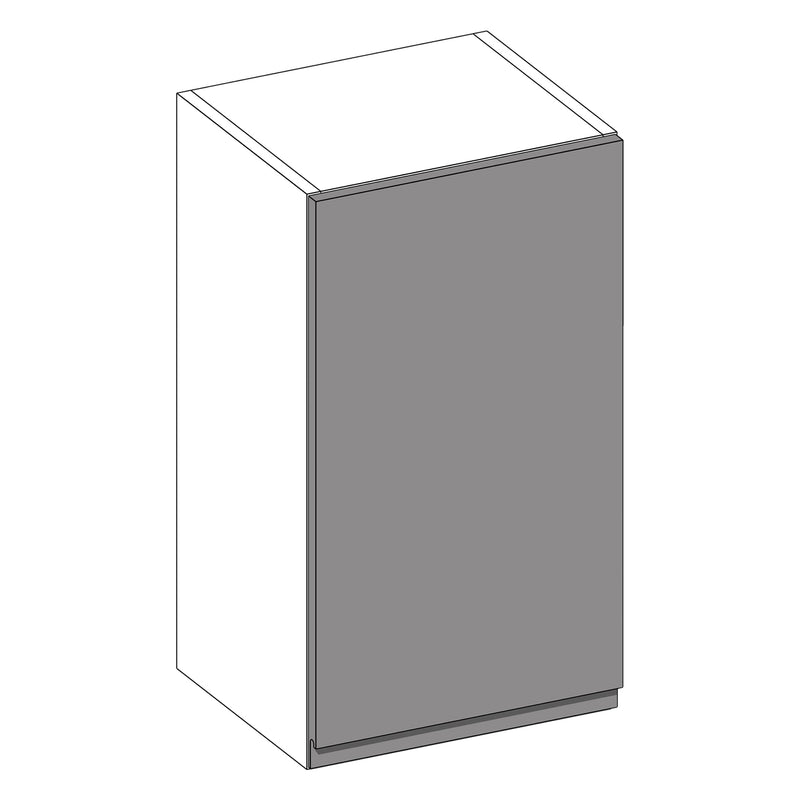 Jayline Supergloss White | Light Grey Wall Cabinet | 400mm