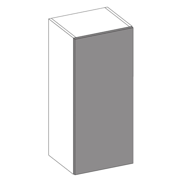 Firbeck Supergloss White | Light Grey Tall Wall Cabinet | 400mm