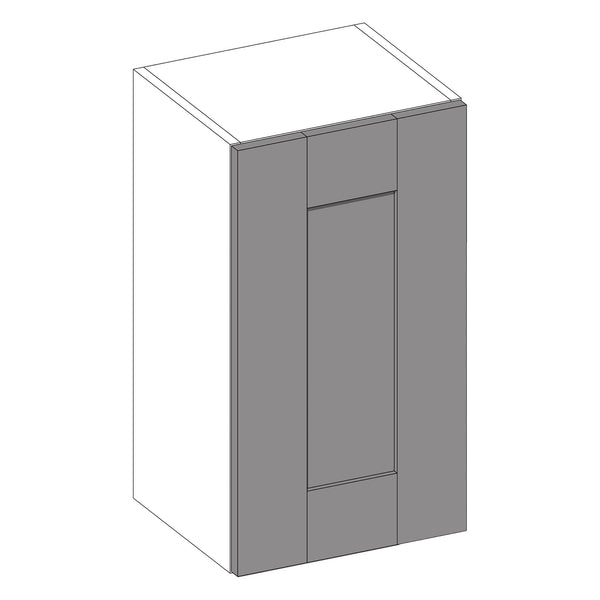 Wilton Oakgrain White | Light Grey Wall Cabinet | 400mm