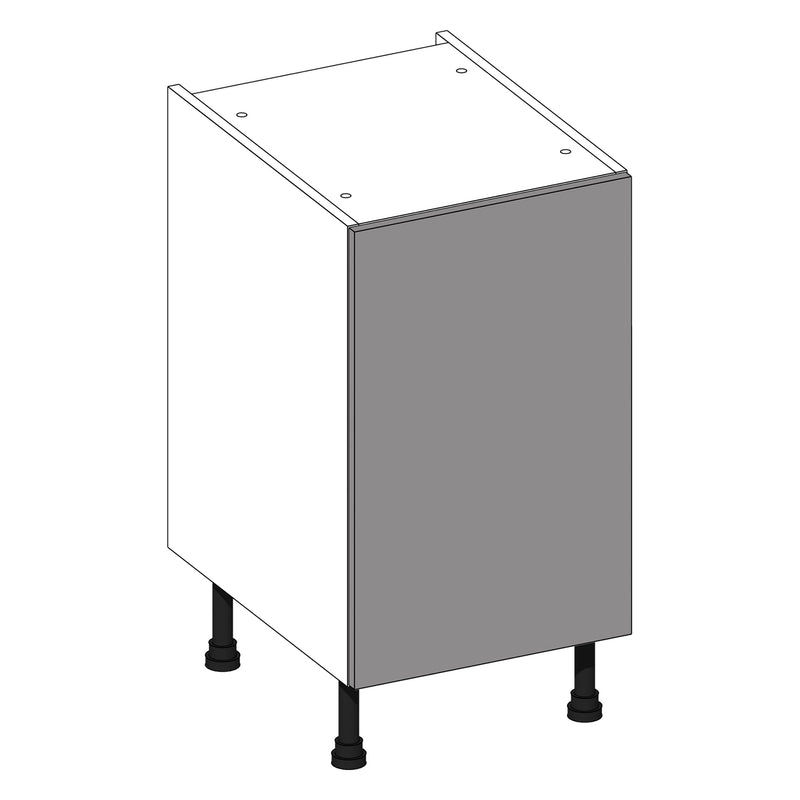 Firbeck Supergloss Light Grey | White Base Cabinet | 450mm