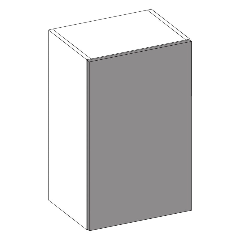 Firbeck Supergloss Light Grey | White Wall Cabinet | 450mm