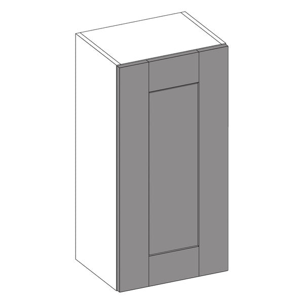 Wilton Oakgrain Light Grey | Anthracite Tall Wall Cabinet | 450mm (MTO)