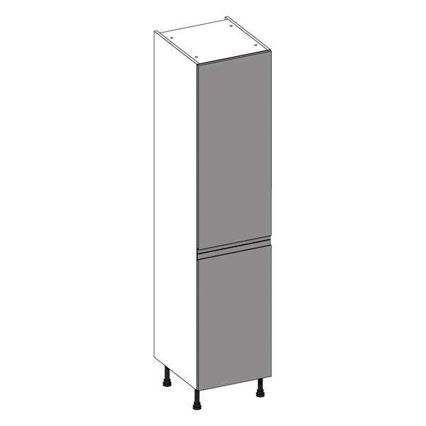 Jayline Supermatt Dust Grey | White Tall Larder Cabinet | 500mm