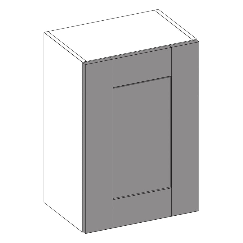 Wilton Oakgrain Graphite | Light Grey Wall Cabinet | 500mm