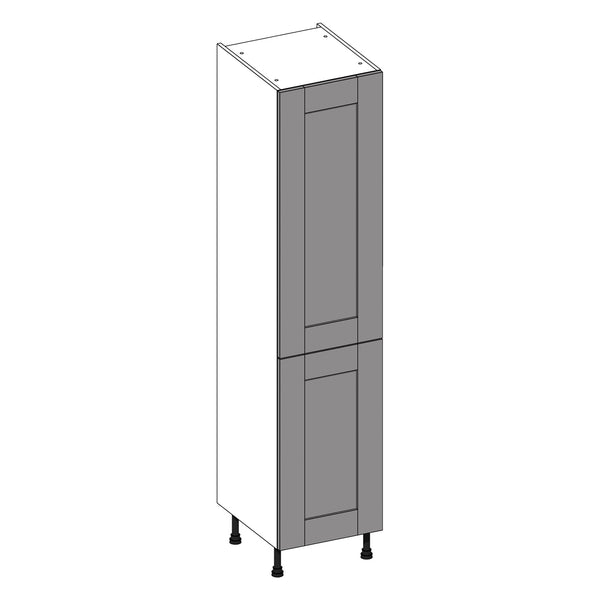 Wilton Oakgrain Dakkar | Light Grey Tall Larder Cabinet | 500mm