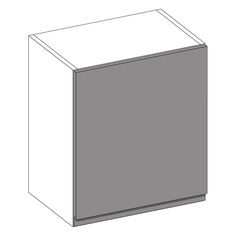 Jayline Supergloss Light Grey | White Short Wall Cabinet | 500mm (MTO)