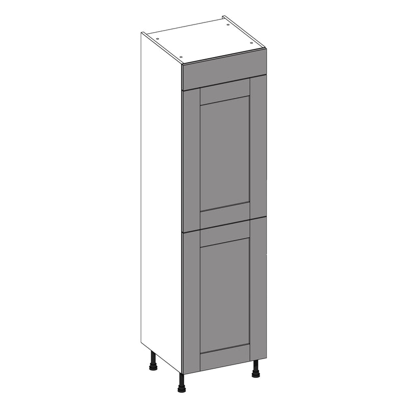 Wilton Oakgrain Light Grey | Dust Grey Tall 50/50 Fridge Freezer Housing | 600mm