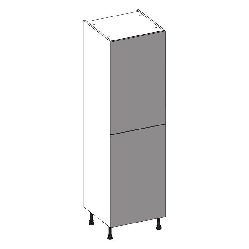 Firbeck Supergloss Dust Grey | Urban Oak 50/50 Fridge Freezer Housing | 600mm