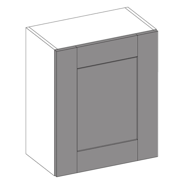 Wilton Oakgrain Graphite | White Wall Cabinet | 600mm