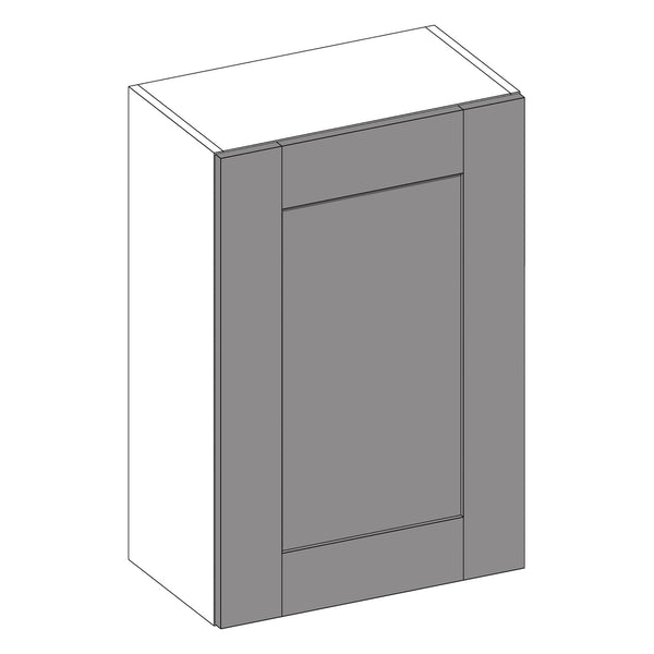 Wilton Oakgrain Dust Grey | Anthracite Tall Wall Cabinet | 600mm