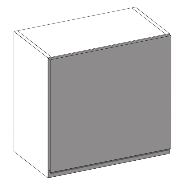 Jayline Supergloss Dust Grey | White Short Wall Cabinet | 600mm
