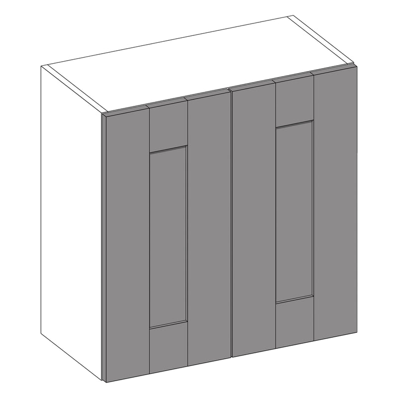 Wilton Oakgrain Graphite | Anthracite Wall Cabinet | 700mm