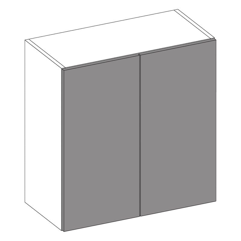 Firbeck Supermatt Light Grey | White Wall Cabinet | 700mm