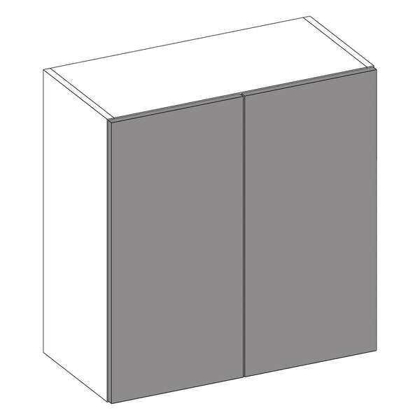 Firbeck Supergloss White | Light Grey Wall Cabinet | 700mm