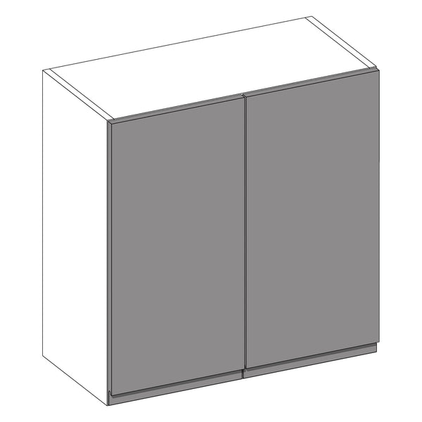 Jayline Supergloss Graphite | Light Grey Wall Cabinet | 700mm