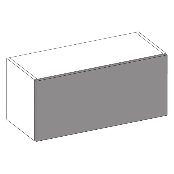 Firbeck Supergloss Light Grey | White Bridging Wall Cabinet | 800mm (MTO)