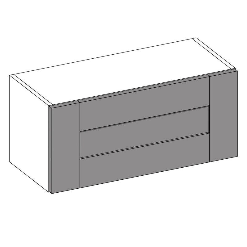 Wilton Oakgrain White | White Bridging Wall Cabinet | 800mm (MTO)