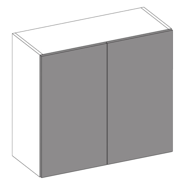 Firbeck Supergloss White | Light Grey Wall Cabinet | 800mm