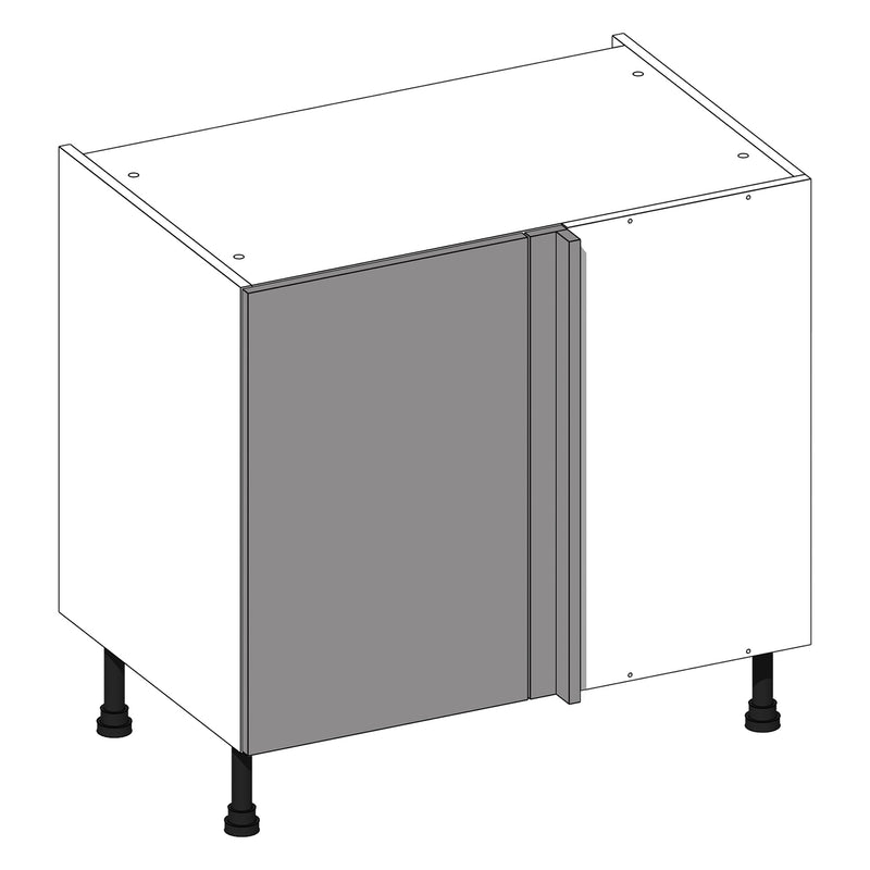 Firbeck Supermatt Dust Grey | Dust Grey Blind Corner Base Cabinet (Right) | 900mm