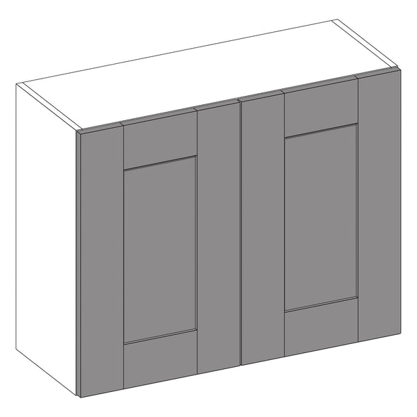 Wilton Oakgrain Graphite | Light Grey Wall Cabinet | 900mm