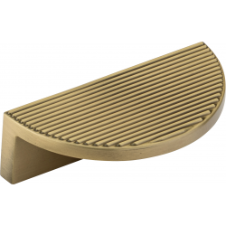 Barrington Eclipse Ribbed Kitchen Handle | Brushed Satin Brass